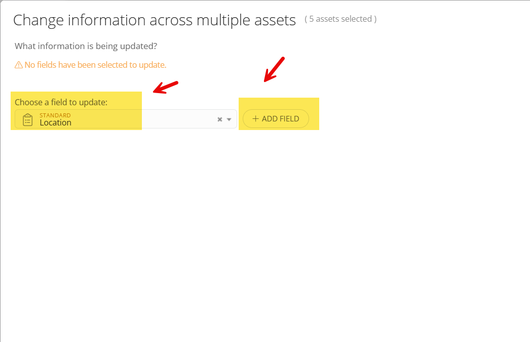 Add Field button in the Incident IQ Set Info menu.