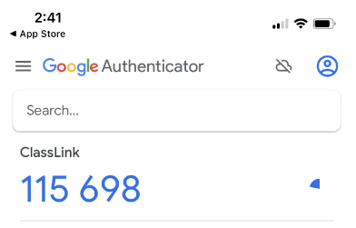 Google Authenticator Code