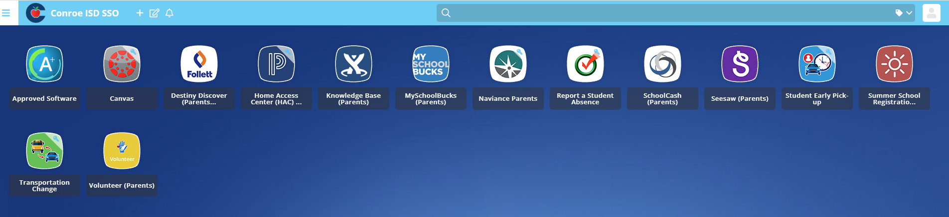 Parent Portal Screenshot